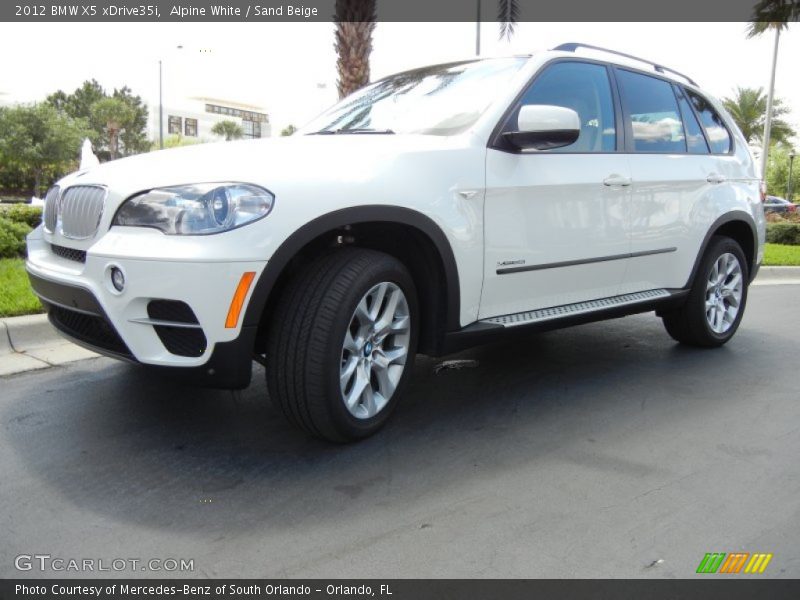 Alpine White / Sand Beige 2012 BMW X5 xDrive35i