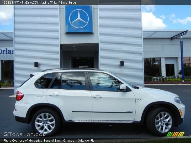 Alpine White / Sand Beige 2012 BMW X5 xDrive35i