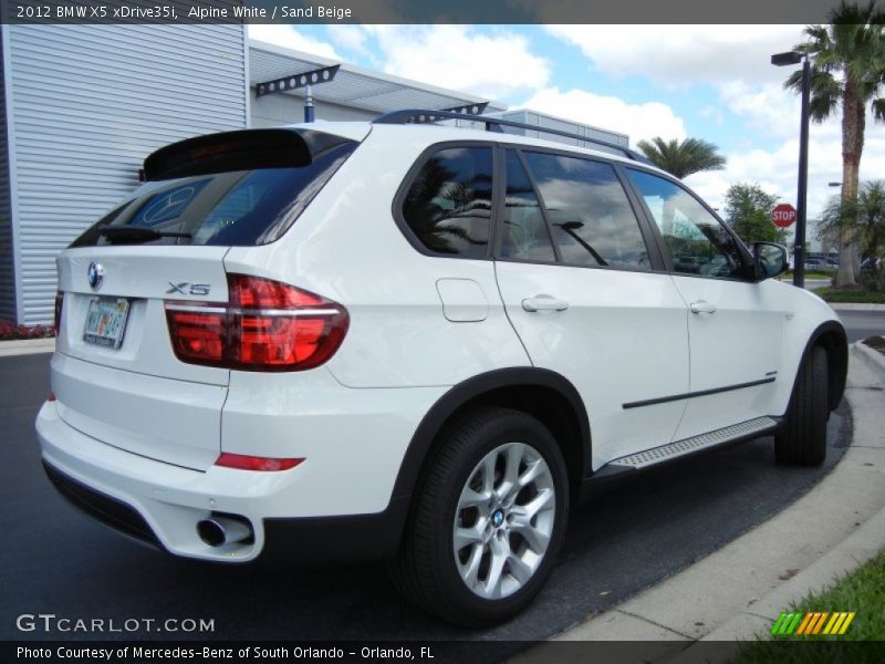 Alpine White / Sand Beige 2012 BMW X5 xDrive35i