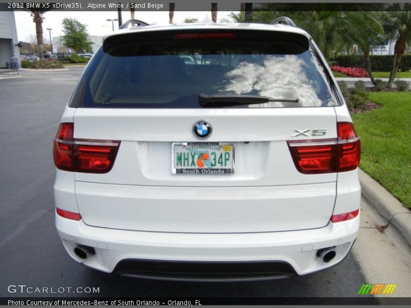 Alpine White / Sand Beige 2012 BMW X5 xDrive35i