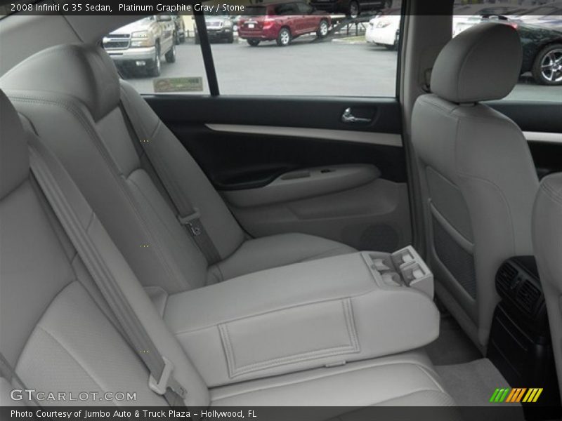 Platinum Graphite Gray / Stone 2008 Infiniti G 35 Sedan