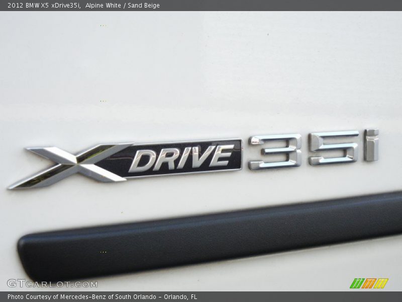 Alpine White / Sand Beige 2012 BMW X5 xDrive35i