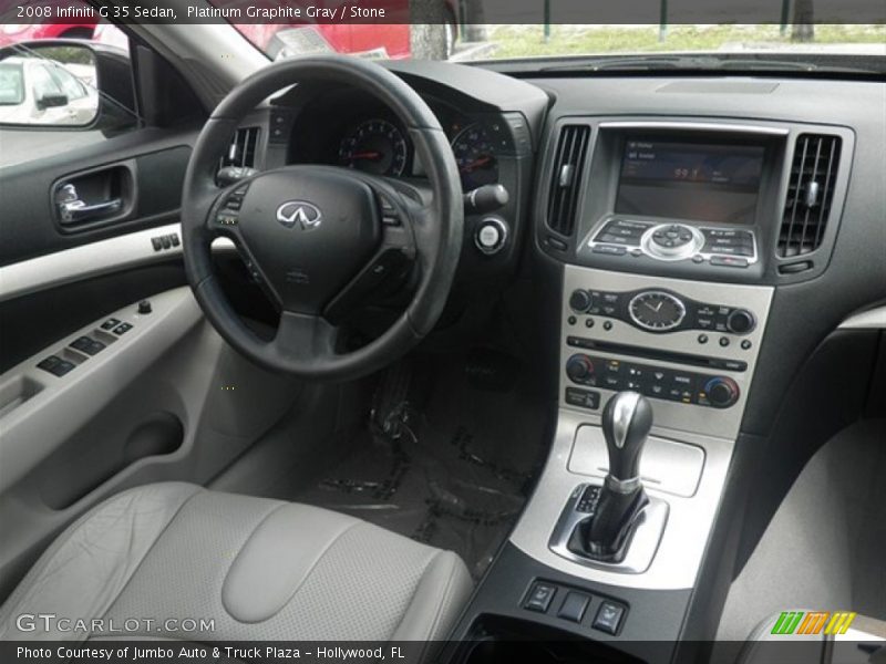 Platinum Graphite Gray / Stone 2008 Infiniti G 35 Sedan