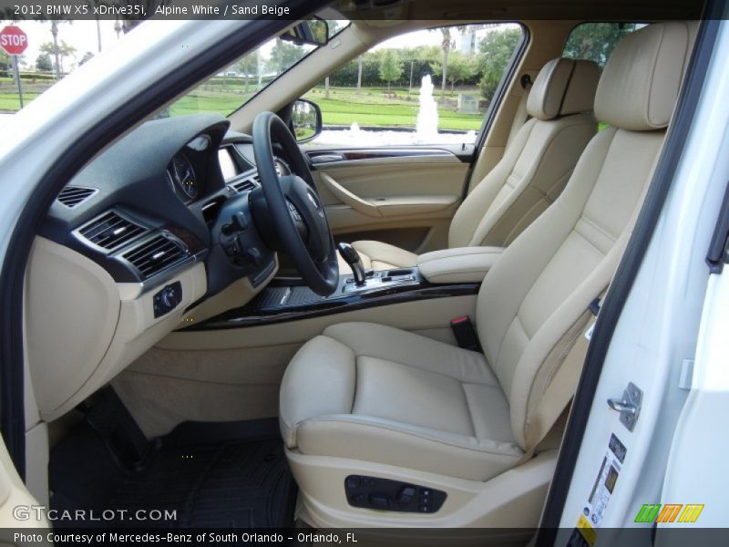 Alpine White / Sand Beige 2012 BMW X5 xDrive35i