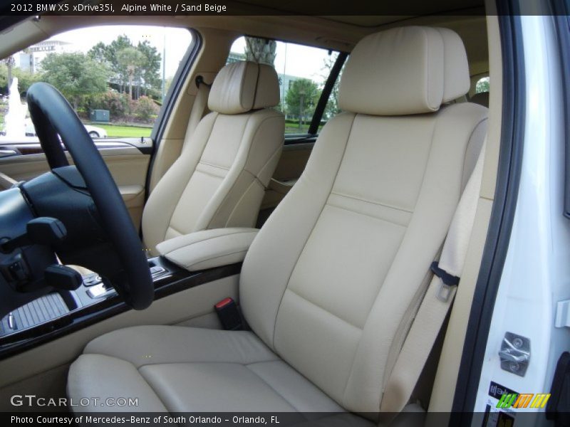 Alpine White / Sand Beige 2012 BMW X5 xDrive35i