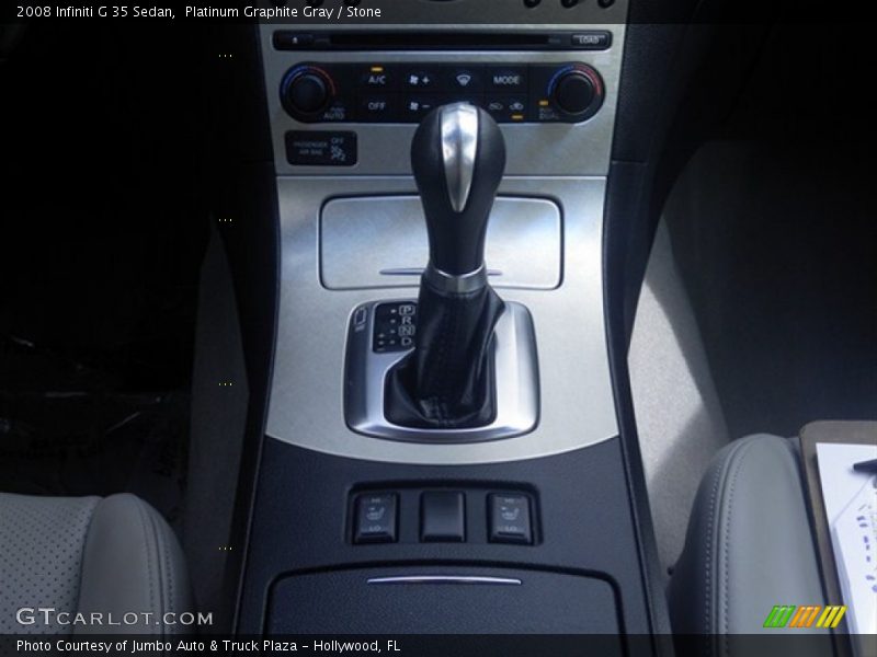 Platinum Graphite Gray / Stone 2008 Infiniti G 35 Sedan