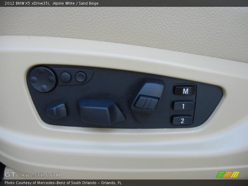 Alpine White / Sand Beige 2012 BMW X5 xDrive35i