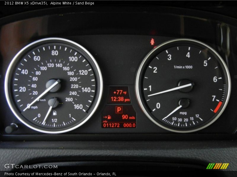 Alpine White / Sand Beige 2012 BMW X5 xDrive35i