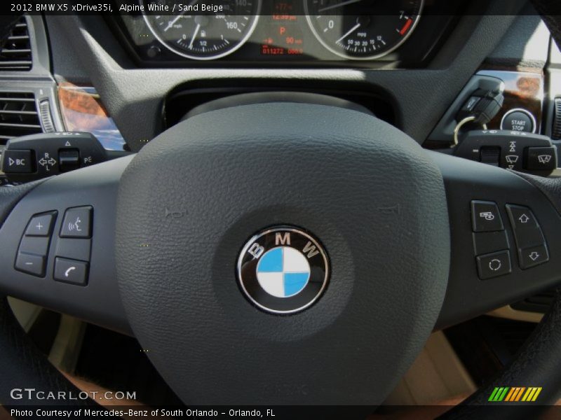 Alpine White / Sand Beige 2012 BMW X5 xDrive35i
