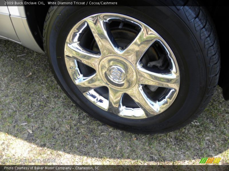 White Diamond Tricoat / Cocoa/Cashmere 2009 Buick Enclave CXL
