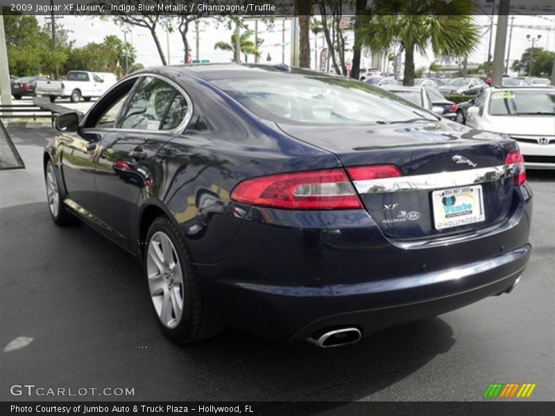 Indigo Blue Metallic / Champagne/Truffle 2009 Jaguar XF Luxury