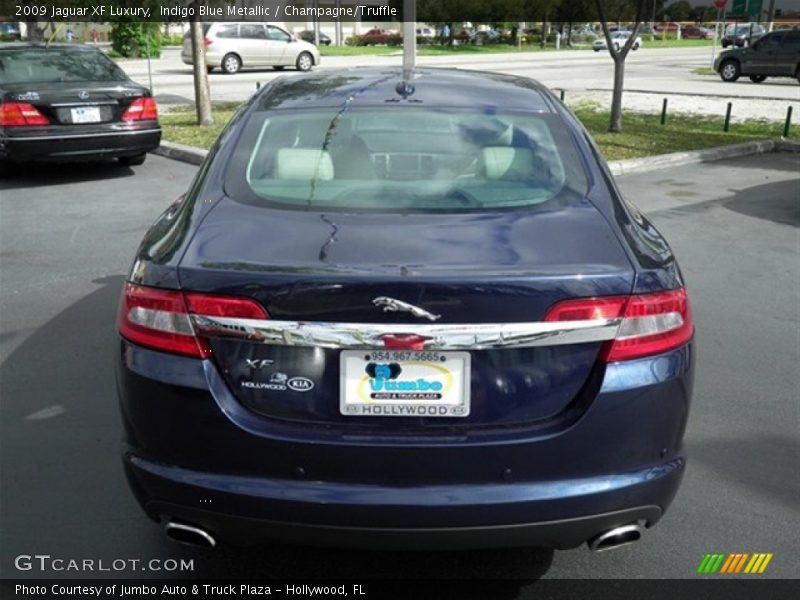 Indigo Blue Metallic / Champagne/Truffle 2009 Jaguar XF Luxury