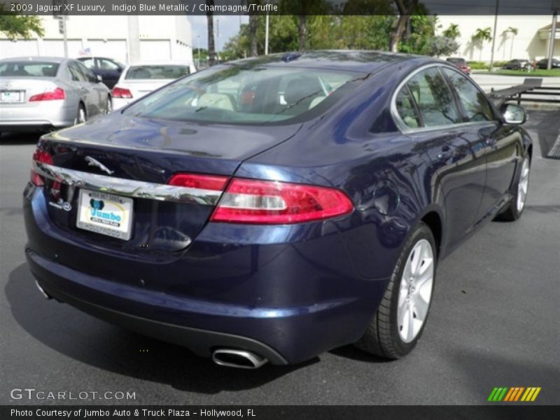 Indigo Blue Metallic / Champagne/Truffle 2009 Jaguar XF Luxury
