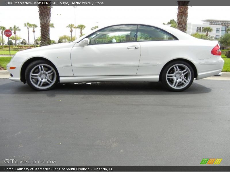  2008 CLK 550 Coupe Arctic White
