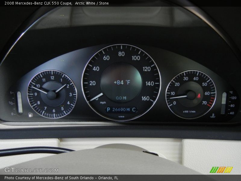  2008 CLK 550 Coupe 550 Coupe Gauges