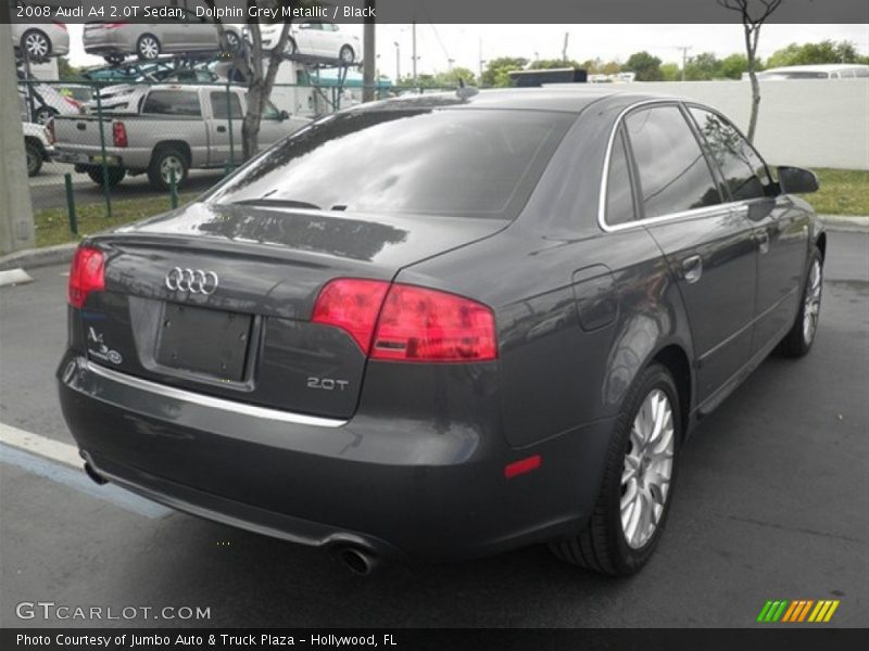 Dolphin Grey Metallic / Black 2008 Audi A4 2.0T Sedan