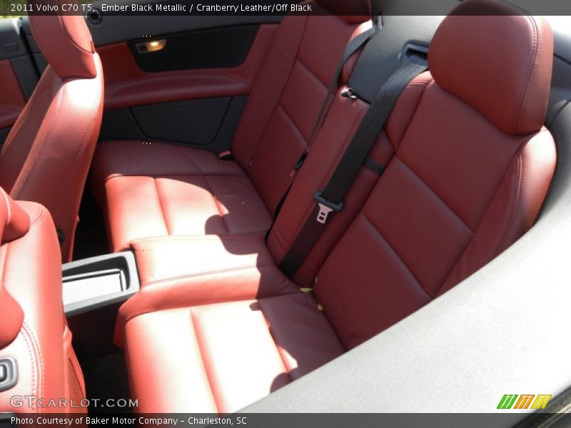  2011 C70 T5 Cranberry Leather/Off Black Interior