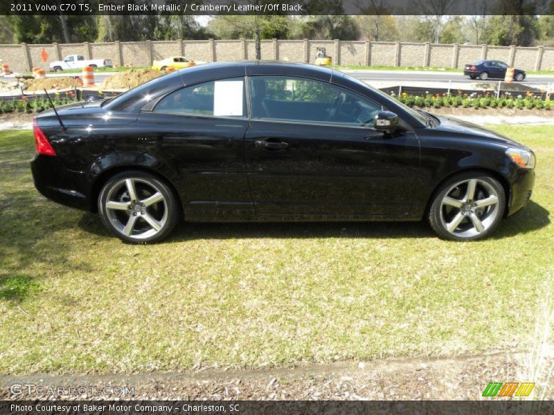 Ember Black Metallic / Cranberry Leather/Off Black 2011 Volvo C70 T5