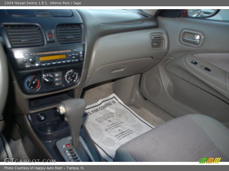 Inferno Red / Sage 2004 Nissan Sentra 1.8 S