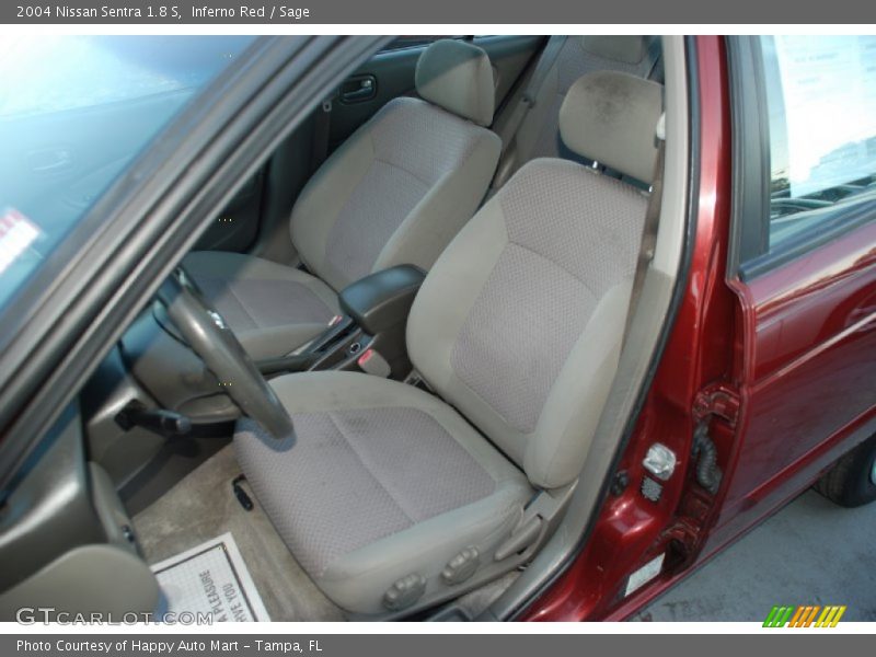Inferno Red / Sage 2004 Nissan Sentra 1.8 S