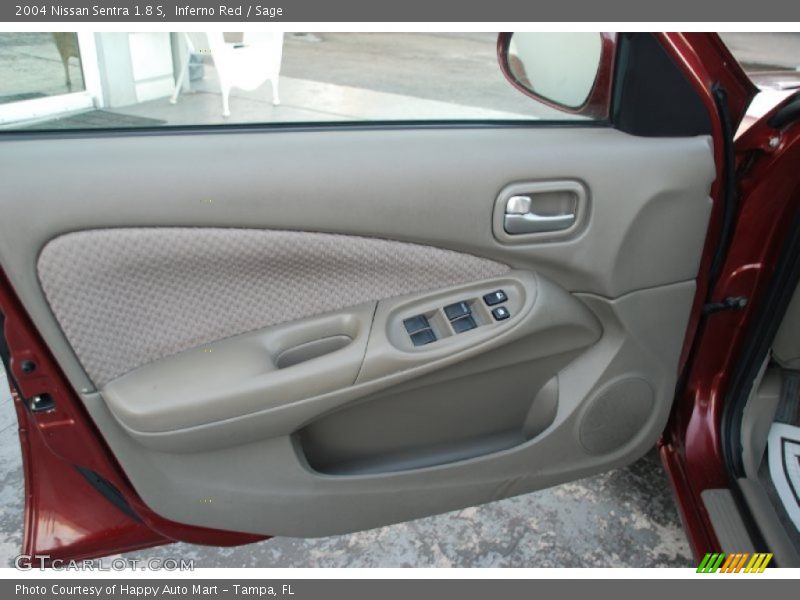 Inferno Red / Sage 2004 Nissan Sentra 1.8 S