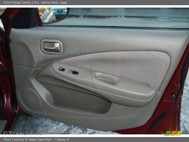 Inferno Red / Sage 2004 Nissan Sentra 1.8 S