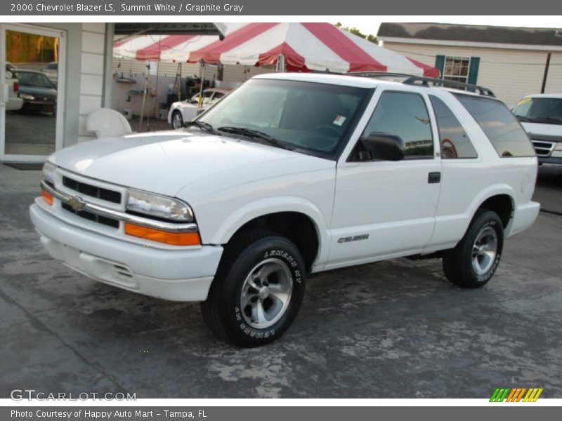 Summit White / Graphite Gray 2000 Chevrolet Blazer LS