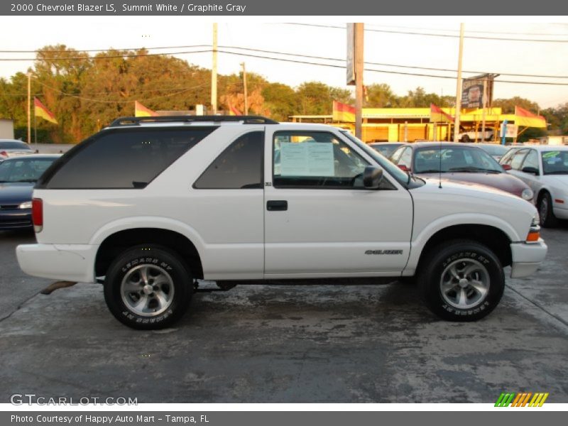 Summit White / Graphite Gray 2000 Chevrolet Blazer LS