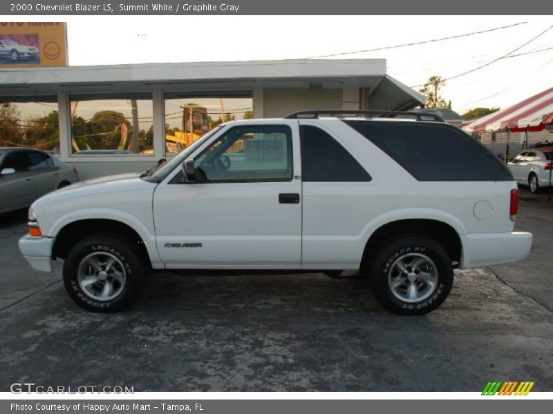 Summit White / Graphite Gray 2000 Chevrolet Blazer LS