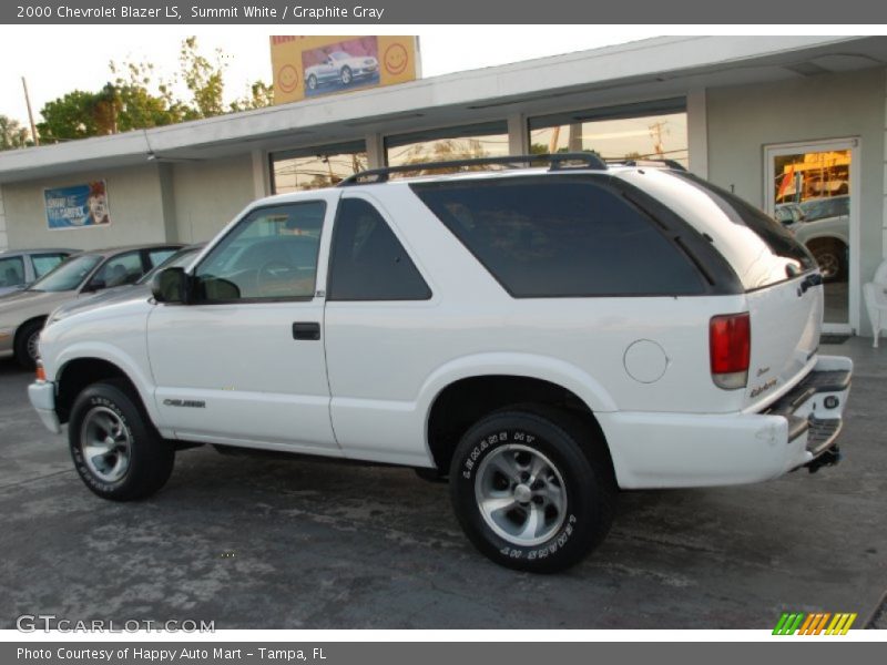 Summit White / Graphite Gray 2000 Chevrolet Blazer LS