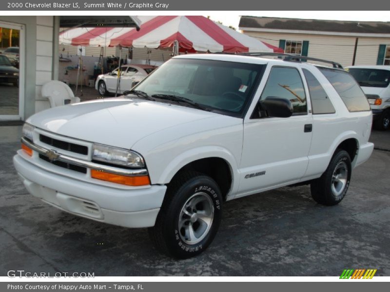 Summit White / Graphite Gray 2000 Chevrolet Blazer LS
