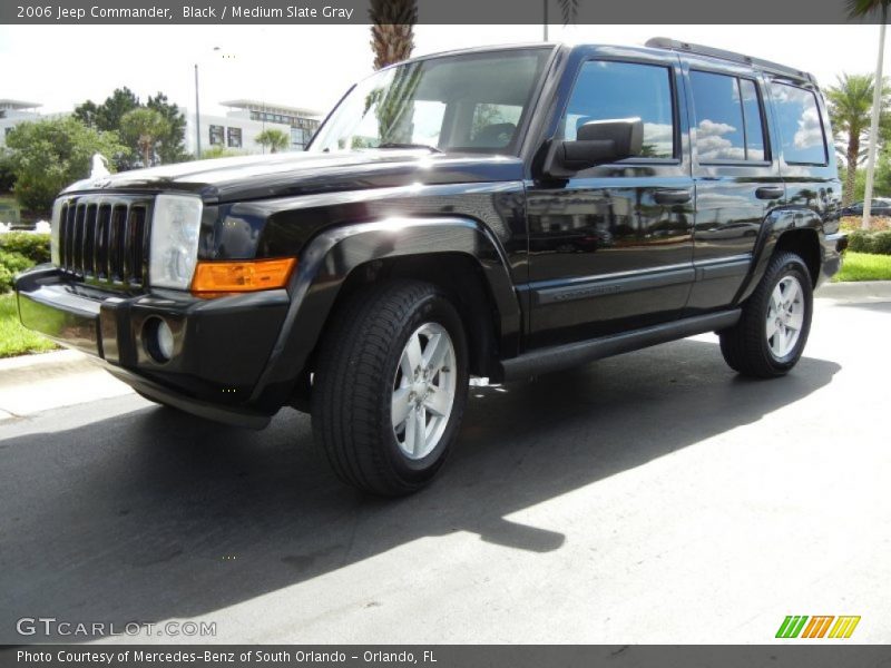 Black / Medium Slate Gray 2006 Jeep Commander