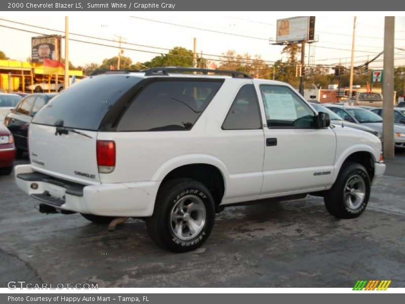 Summit White / Graphite Gray 2000 Chevrolet Blazer LS