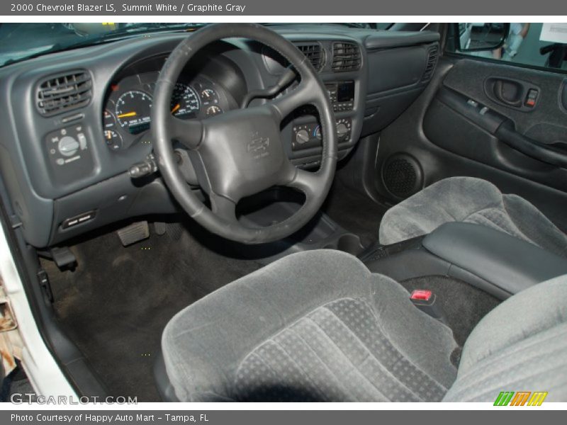 Summit White / Graphite Gray 2000 Chevrolet Blazer LS