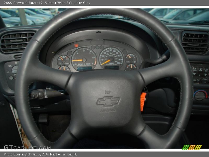 Summit White / Graphite Gray 2000 Chevrolet Blazer LS
