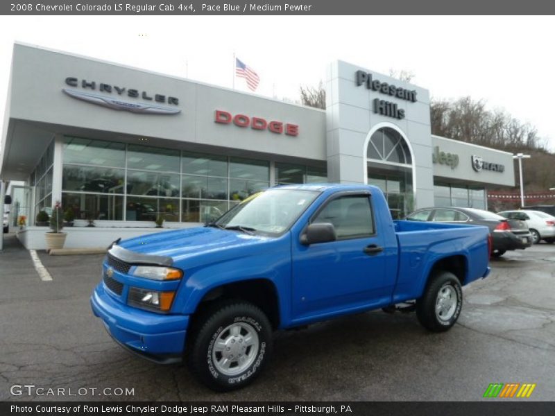 Pace Blue / Medium Pewter 2008 Chevrolet Colorado LS Regular Cab 4x4