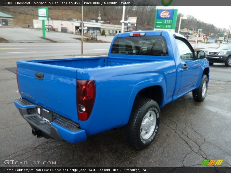 Pace Blue / Medium Pewter 2008 Chevrolet Colorado LS Regular Cab 4x4