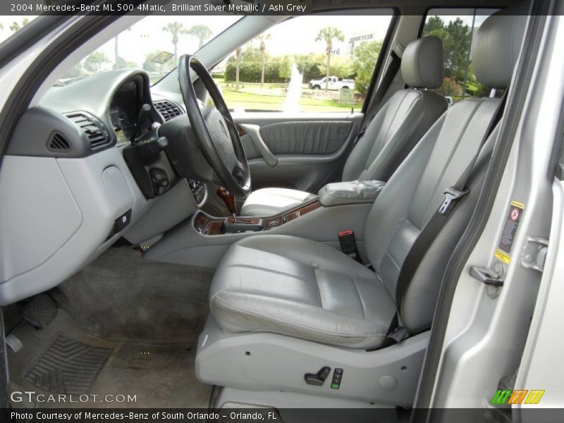  2004 ML 500 4Matic Ash Grey Interior