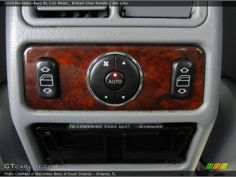 Controls of 2004 ML 500 4Matic