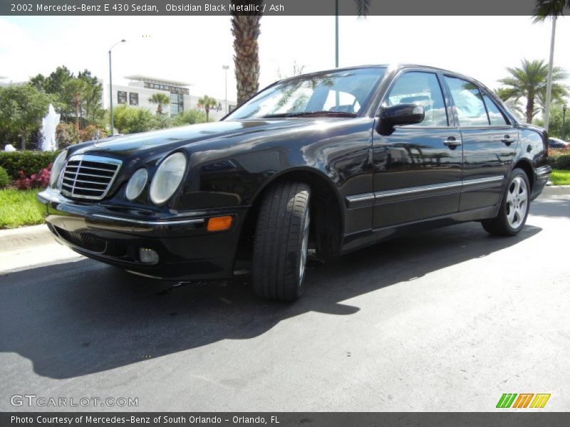 Obsidian Black Metallic / Ash 2002 Mercedes-Benz E 430 Sedan