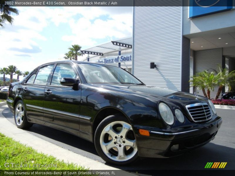 Obsidian Black Metallic / Ash 2002 Mercedes-Benz E 430 Sedan