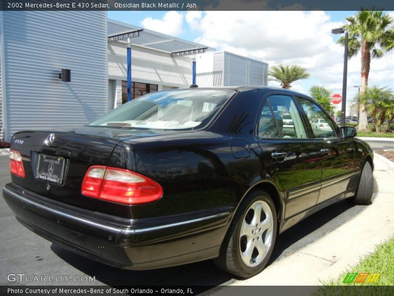 Obsidian Black Metallic / Ash 2002 Mercedes-Benz E 430 Sedan