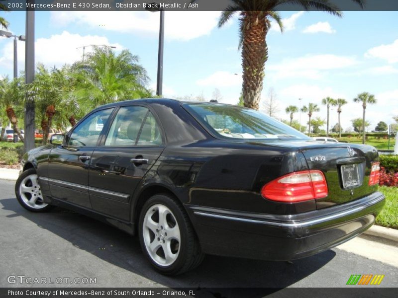 Obsidian Black Metallic / Ash 2002 Mercedes-Benz E 430 Sedan