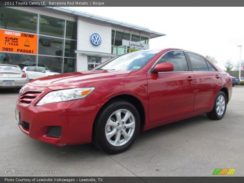 Barcelona Red Metallic / Bisque 2011 Toyota Camry LE