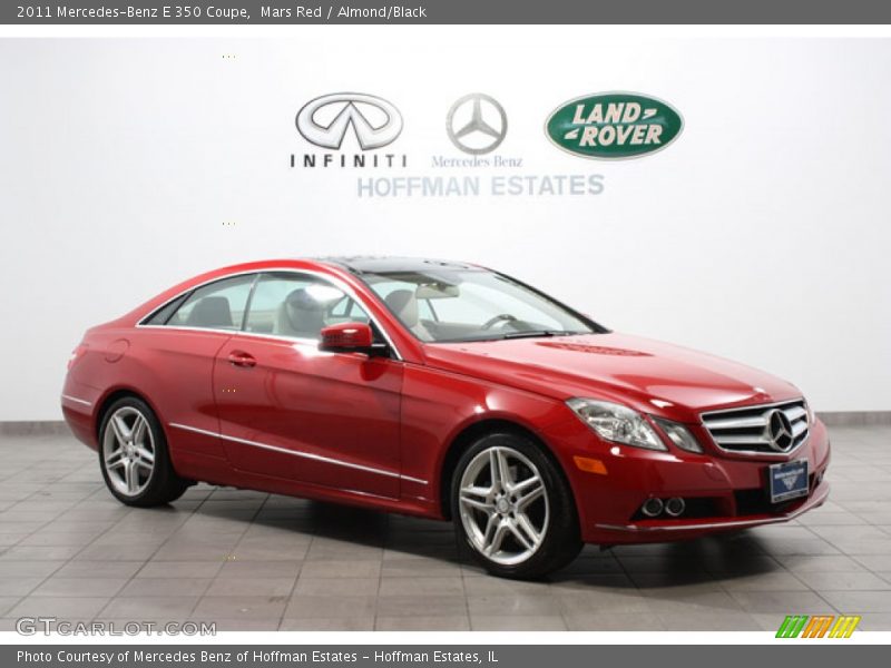 Mars Red / Almond/Black 2011 Mercedes-Benz E 350 Coupe