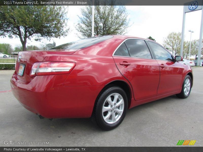 Barcelona Red Metallic / Bisque 2011 Toyota Camry LE