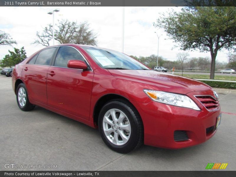 Barcelona Red Metallic / Bisque 2011 Toyota Camry LE