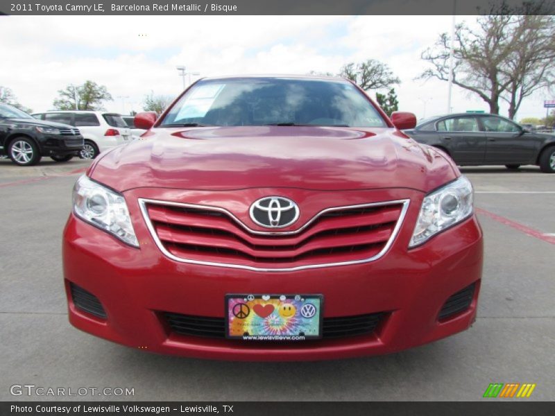 Barcelona Red Metallic / Bisque 2011 Toyota Camry LE
