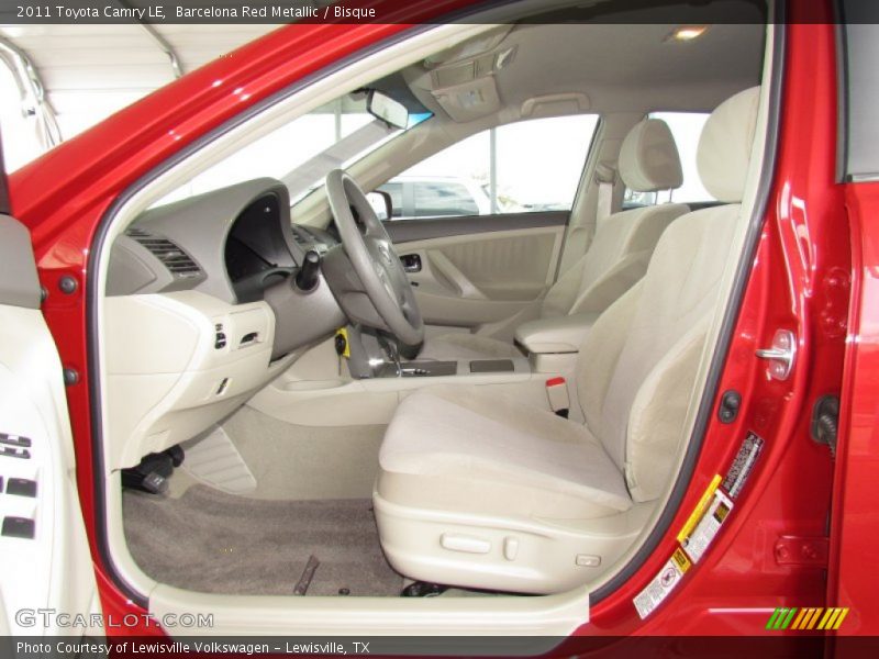 Barcelona Red Metallic / Bisque 2011 Toyota Camry LE