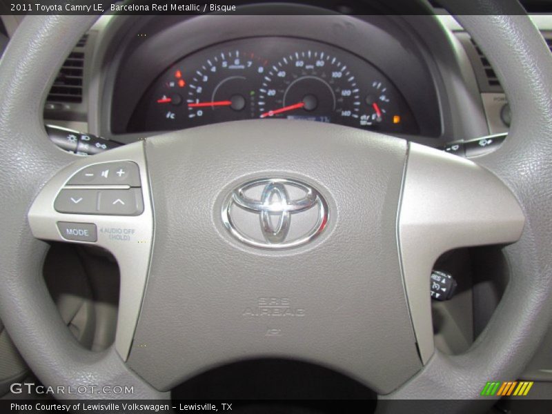 Barcelona Red Metallic / Bisque 2011 Toyota Camry LE
